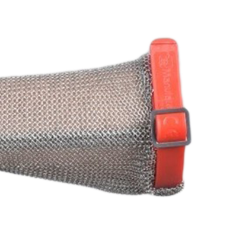 Manulatex GCM Long Cuff Chainmail Glove with PU Adjustment Straps 